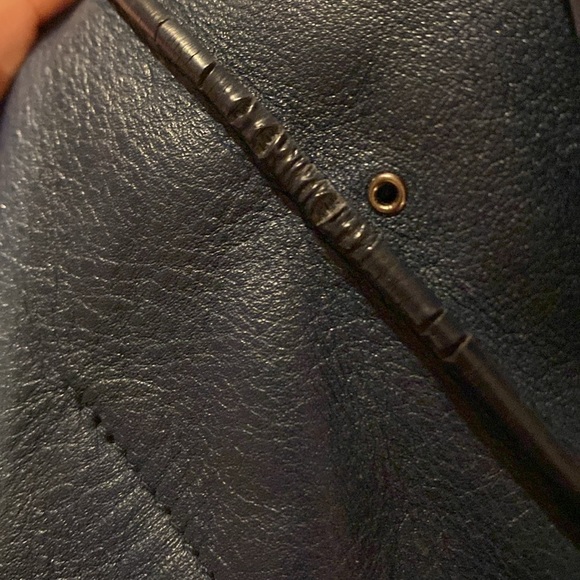 Allsaints / Junai Studded Convertible Crossbody navy bag - Picture 5 of 6